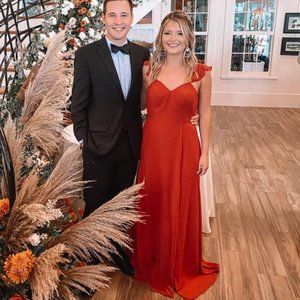 AZAZIE EVERETT Bridesmaid Dress - Rust